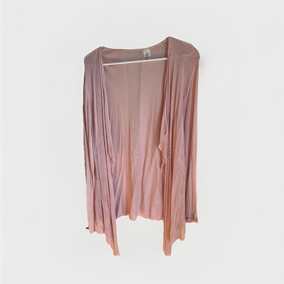 a.moon Sweaters - A. Moon Peach Rayon Cardigan Size XL